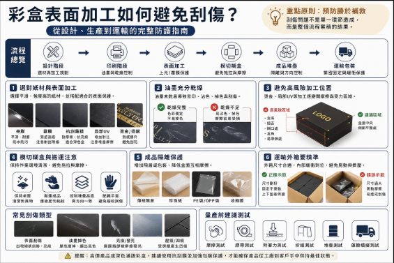 彩盒表面如何避免刮傷