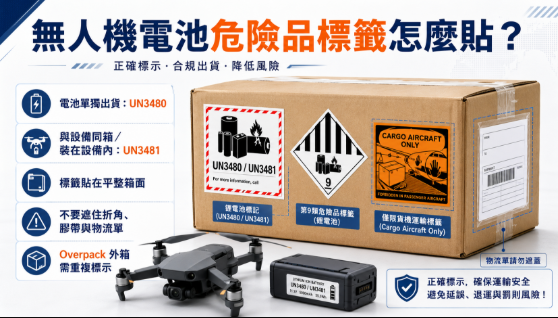 無人機危險品標籤