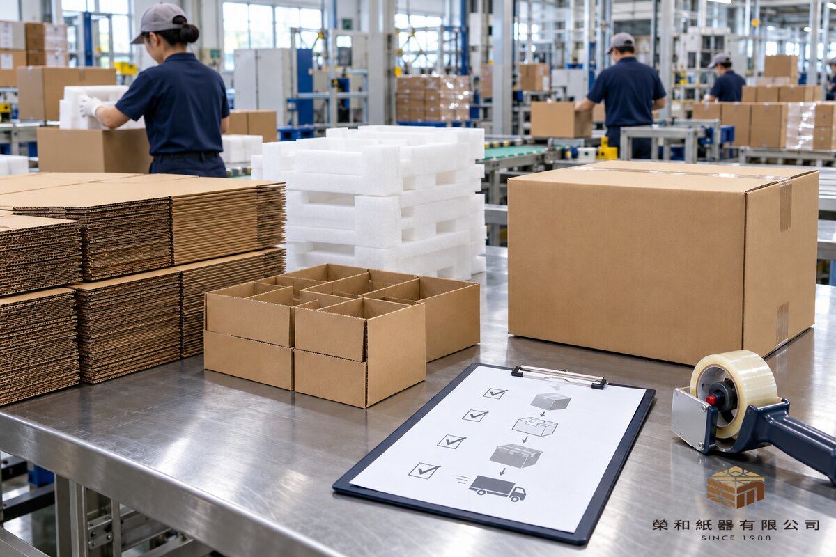 包材備料與裝箱交接